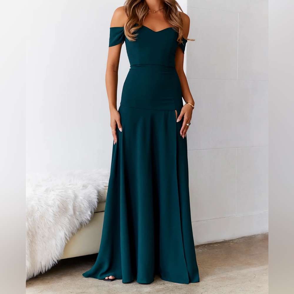 Dear Emilia BLUSHING CINDERELLA MAXI DRESS GREEN
